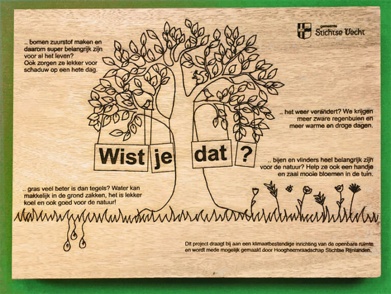 Informatiebord Klimaatadaptatie