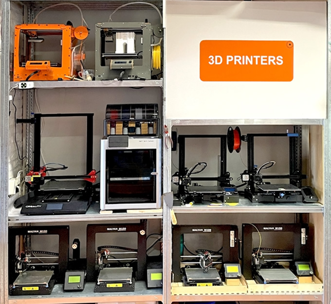 onze 3D-printers
